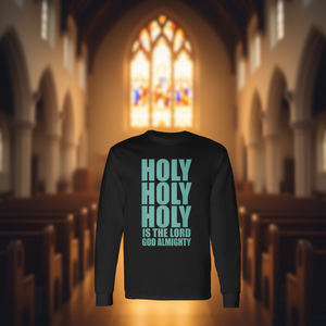 Camiseta Promocional de Manga Larga con Escritura Cristiana de Adoración Sagrada - Product Image 3