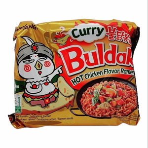 Pour Samyang Buldak Instant Ramen Pack 5 nouilles chaudes au curry à saveur de poulet 140g chacune avec un goût savoureux de poulet chaud - Product Image 2