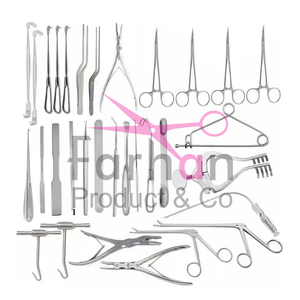 Ensemble d'instruments de craniotomie de base de 98 pièces, instruments de neurochirurgie en acier inoxydable de qualité, instruments chirurgicaux pour la colonne vertébrale - Product Image 1