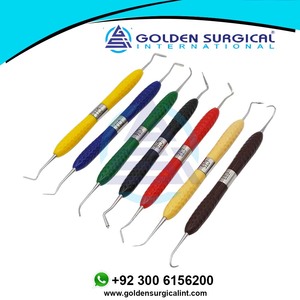 Herramienta Dental Restauración Espátula Relleno de resina Kit de restauración estética Mango de silicona Odontología Juego dental instrumentos quirúrgicos - Product Image 5