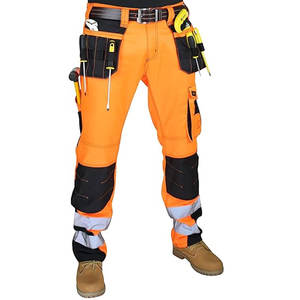 Pantalons de travail de sécurité réfléchissants haute visibilité pour hommes Pantalons cargo de qualité supérieure pour les travaux industriels - Product Image 1