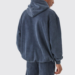 Survêtement délavé à l'acide pour hommes à la mode Service OEM ensemble de jogging personnalisé surdimensionné coupe régulière Streetwear survêtement délavé OEM - Product Image 4