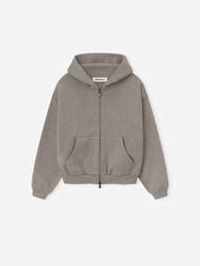 Indemand Market surdimensionné à manches longues essentiel Vintage hommes à capuche 100% doux et lavable coton impression numérique et broderie - Product Image 3