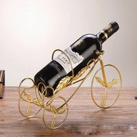 Support à vin et porte-verres pliable de luxe en acier inoxydable, décoration de table de bar pour la maison