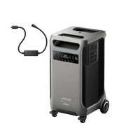 Station d'alimentation portable Anker 3840Wh 12W, générateur solaire lithium-ion avec MPPT, onde sinusoïdale pure, pour extérieur, sauvegarde, PD, aluminium, 10 pouces