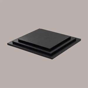 3pcs Planches à gâteaux carrées noires 35x35 cm de haut en carton rigide pour la conception de gâteaux Équipement et accessoires de présentation - Product Image 2