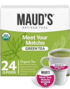 Cápsulas de Té Verde Matcha Orgánico de Maud, 24 Unidades, Cápsulas de Té de Dosis Individual - Product Image 1