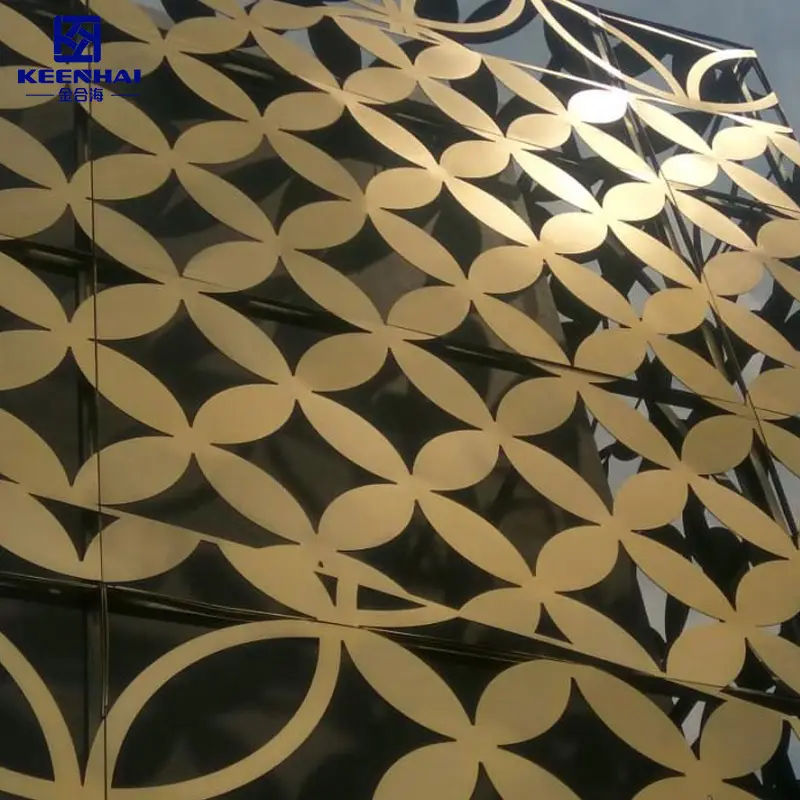 Dekorative laser geschnittene Aluminium legierung platten für Hotel wand dekor Metall fassaden für Außen dekorationen