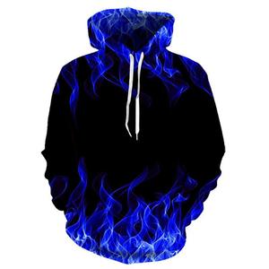 Sweat-shirt à capuche flamme coloré 2025 pour homme/femme, sweat-shirt 3D amusant, manteau d'automne/hiver avec capuche noire, matière PC - Product Image 1