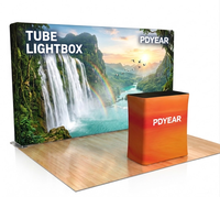 Boîte à lumière en PVC robuste avec profil en aluminium, signalétique LED pour promotion extérieure, affichage graphique personnalisé haute luminosité