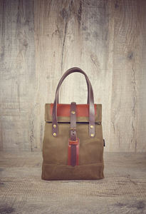 Sac à déjeuner en toile de cuir de qualité supérieure, glacière isotherme, sac fourre-tout durable et portable pour une utilisation en extérieur CLB-0044 - Product Image 2