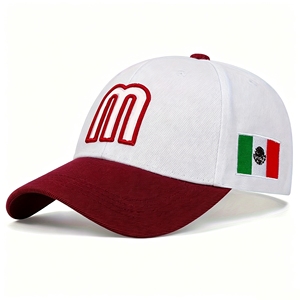 Gorra de béisbol con bandera de México al por mayor, ajustable, con visera curva, bordada, mezcla de algodón, sombrero para el sol para hombres y mujeres, deportes al aire libre - Product Image 6