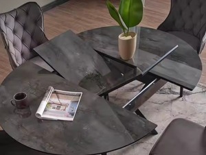 Ensemble de meubles de salle à manger élégants et modernes, 1 table et 6 chaises pour ajouter une touche élégante à votre villa - Product Image 3