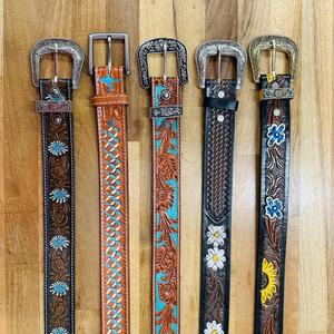 Ceinture pour homme en cuir de vache véritable, boucle automatique en alliage léger vintage, longueur personnalisée, exportateurs indiens en gros - Product Image 4