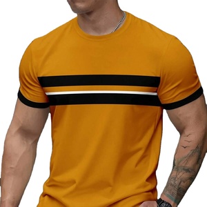T-shirts en coton surdimensionnés pour hommes avec impression de logo personnalisé pour l'été Étiquettes de broderie personnalisées et marque OEM - Product Image 1