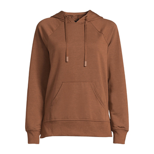 2025 Premium Fitness Wear Manches Longues Confortable Logo Personnalisé Broderie Femmes À Capuche - Product Image 1