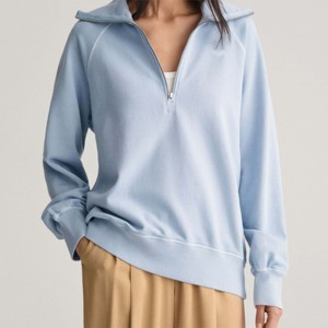Asequible sudadera Sunfaded Half Zip para mujer-Alta calidad, cómoda y perfecta para el uso diario - Product Image 2