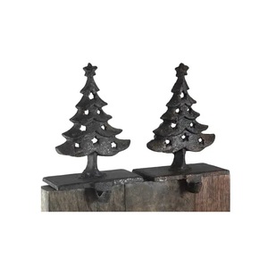 Support de bas mural unique en forme d'arbre de Noël avec taille personnalisée aux prix de gros avec tailles 13x12x16 cm - Product Image 2