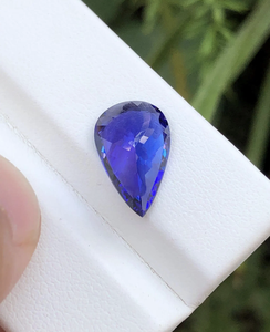 Tanzanita azul natural en forma de pera, corte facetado, piedra preciosa suelta para la fabricación de joyas. - Product Image 2