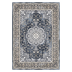 RUGS DEPOT LXDP-0494 Wholesale Charcoal Grey Vintage Patchwork Digital Printed Machine Washable Chenille Area Rug Non <b>Slip</b> - Product Image 1