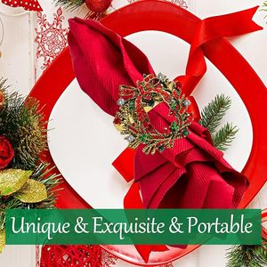 Rond de serviette en papier cristal super luxueux en forme de vintage unique, décoration de table pour fête de mariage, rond de serviette exclusif, noël indien - Product Image 5