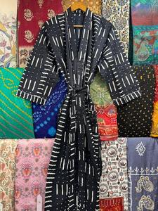 Kimono largo de gran tamaño para mujer, ropa de dormir de verano, albornoz, ropa de salón sostenible para Vacaciones y Vacaciones - Product Image 2