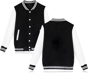 Trendy Streetwear Varsity Jackets Excellent Baseball Jacket Supplier <b>Strong</b> Canvas <b>Fabric</b> Front Logo Perfect Finishing Touch - Product Image 1