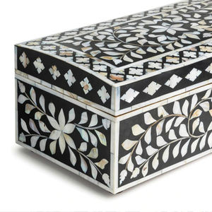 Handmade Bone Inlay Jewelry <b>Box</b> Rectangular Design Fantastic Earrings Necklaces Bangles Accessories Elegant <b>Storage</b> Organizer - Product Image 5