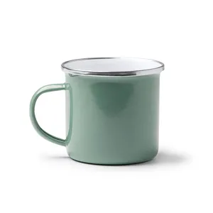 Mug en émail rétro Astoria, articles promotionnels personnalisés pour boissons - Product Image 4