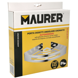Cestino angolare da bagno Maurer, finitura cromata, colore acciaio inossidabile, autoadesivo - Product Image 5