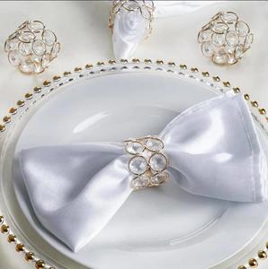 Wholesale Decorative Metal Crystal Design Napkin Ring Diamond & Metal Napkin Ring Classic Stylish Napkin in Customized Color - Product Image 5