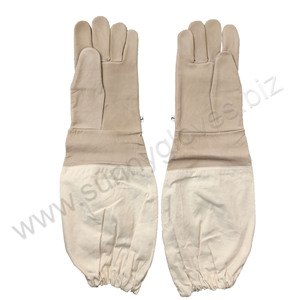 Guantes protectores para apicultor, de cuero de cabra, a precio de fábrica - Product Image 2