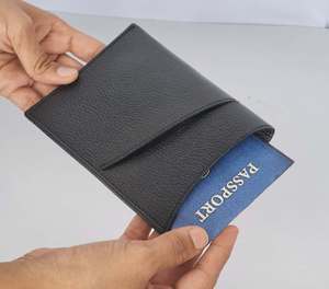 ที่ใส่หนังสือเดินทางหนัง PU สำหรับผู้หญิงผู้ชายมีช่องใส่บัตรเครดิตกระเป๋าเดินทางแบบถือขึ้นเครื่องผ่าน - Product Image 2