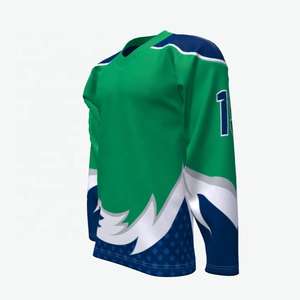 เสื้อเจอร์ซีย์เล่นฮ็อกกี้น้ำแข็งสำหรับผู้ใหญ่และ100% ผ้าโพลีเอสเตอร์ซับเหงื่อผ้านุ่มสำหรับการฝึกซ้อมการแข่งขัน - Product Image 2