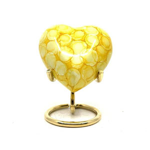 <b>Top</b> Selling Best Quality Elegant <b>Heart</b> Design Aluminum Adult Cremation Urn to Keep Memorial Ashes at Wholesale Price - Product Image 1