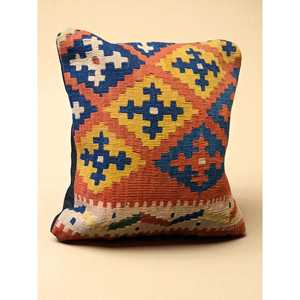 Vintage Turkish Kilim 42 <b>X</b> <b>40</b> cm <b>Cushion</b> <b>Cover</b> for Seats & Pillows - Product Image 3