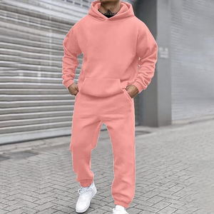 Chándales para hombre, de 2 piezas Sudadera con capucha, conjunto de chándal para correr para hombre, conjunto deportivo informal de manga larga, conjunto de traje, chándales - Product Image 1
