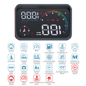 HUD M24 2025 para <span class=keywords><strong>Auto</strong></span>, Pantalla Digital con Proyección de Velocidad GPS en el Parabrisas, Velocímetro Universal para <span class=keywords><strong>Auto</strong></span> - Product Image 3