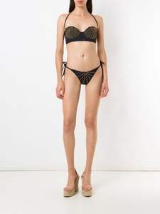 ชุดบิกินี่2ชิ้นสำหรับออกนอกบ้านชายหาดชุดวันพีซประดับลูกปัดตัวหนาออกแบบได้ตามต้องการ - Product Image 2