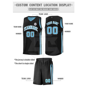 Nouvel uniforme de basket-ball réversible à la mode pour les hommes Logo personnalisé impression uniforme de maillot de basket-ball réversible - Product Image 4