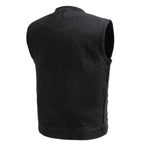 Chaleco de Cuero Sintético para Hombre, Resistente, para Exteriores, con Cuello en V, Personalizado, al por Mayor, Transpirable, Acolchado, Cortavientos - Product Image 2