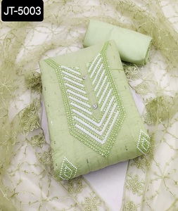 ชุดซิมวาร์ซาลวาร์คาเมซสไตล์อินเดียแบบดั้งเดิมพร้อมงานปักด้ายชุดซาลวาร์คาเมซชุดเสื้อผ้าตาข่าย - Product Image 1