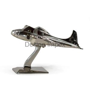 Modèle d'avion poli brillant avec Base modèle d'avion décoratif décoration de la maison et intérieur de bureau prix compétitif - Product Image 2
