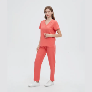 Vêtements d'hôpital unisexes, vente chaude, haute qualité, élasthanne/coton peigné, élastique, séchage rapide, détection des aiguilles, logo personnalisé - Product Image 5