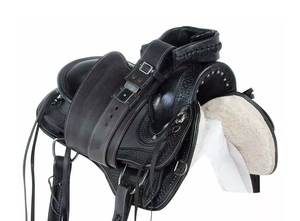 Qualité supérieure 100% fait à la main Style anglais selle occidentale en cuir Durable équitation sports équestres divertissement - Product Image 2