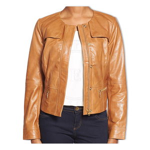 High Quality Women Leather <b>Jackets</b> - Product Image 3