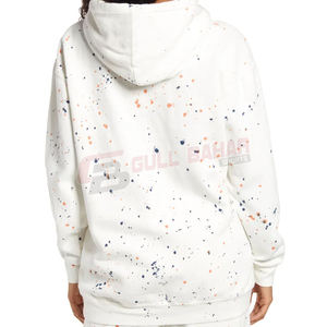 Recién llegado sudaderas con capucha para mujer con estampado de puntos blancos de secado rápido para la temporada de invierno logotipo frontal venta en línea - Product Image 2