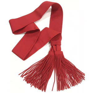 Cinturón de Lazo con Detalle de Borlas, Hecho a Medida, el Más Vendido, en Oferta, para Eventos Formales, Uniformes Ceremoniales y Ocasiones Navideñas - Product Image 5