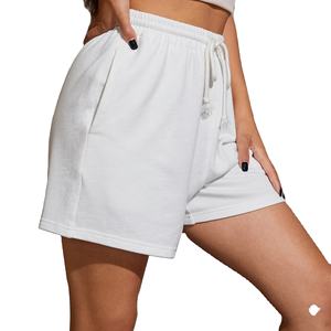 Pantalones Cortos Deportivos de Felpa 100% Algodón para Mujer, Cintura Alta, Transpirables, para Entrenamiento y Running, Invierno 2026 - Product Image 2