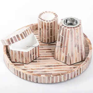 Ensemble d'encens mère de perle Bakhoor, brûleur de haute qualité, Mabkhar avec boîte en acrylique moyen-orient bywonderoutre-mer - Product Image 1